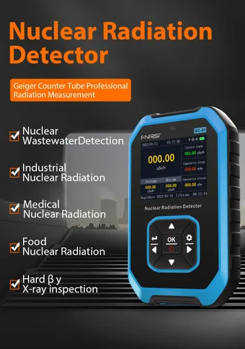 Miniatura 2 de 【GC-01 Mejorado】Detector de Radiación Nuclear Contador Geiger WESTOBIG, Dosímetro Personal Probador de Radiactividad de Rayos X Rayos γ Rayos β