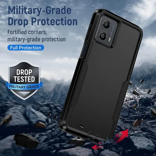 Miniatura 3 de Funda para Moto G 5G 2023, con Protector de Pantalla [Probado contra Caídas de Grado Militar] Funda Protectora de Servicio Pesado Resistente Rugosa