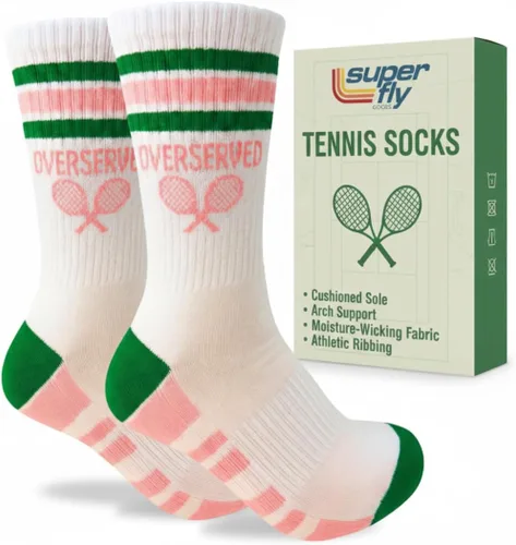 Miniatura 13 de Calcetines de rendimiento Super Fly Goods para hombres y mujeres, calcetines atléticos novedosos unisex para deportes, golf, tenis, pickleball, yoga