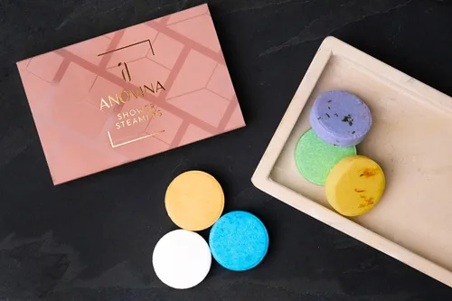Miniatura 7 de Anovina Caja de regalo de aromaterapia hecha en Estados Unidos, regalos de cuidado personal para mujeres y hombres, bombas de ducha totalmente