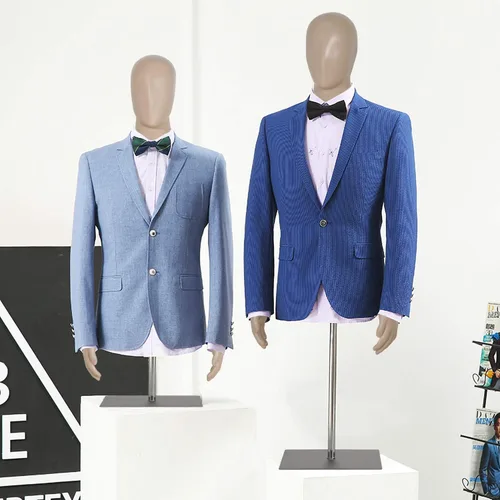Miniatura 6 de Maniquí femenino/masculino de 39-56/42-59 pulgadas de altura ajustable, forma de vestido de maniquí de costura, modelo de soporte, cabeza