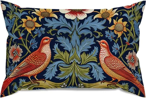 Miniatura 129 de ArogGeld Fundas de Almohada Euro Sham Florales Verde y Blanco Gris Estilo Chinoiserie Funda de Almohada Asiática Funda de Cojín Decorativo 18x18