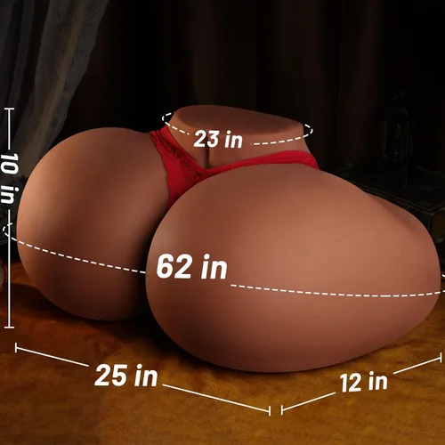 Miniatura 5 de Muñeca Sexual BBW de 55 Libras Culo Masturbador Masculino, Muñeca Sexual Súper Gorda Femenina Culo de Burbuja Coño Culo Realista con Vagina Más
