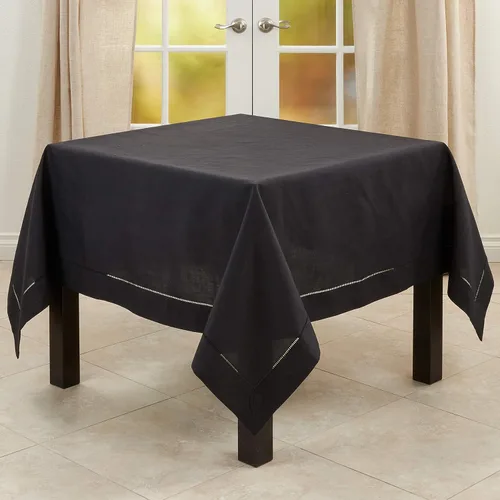 Miniatura 98 de SARO LIFESTYLE Servilleta de cóctel con borde cosido (juego de 12), negro, 6"x6