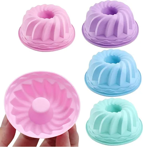 Moldes de silicona para hornear, 12 moldes de silicona para donas, moldes antiadherentes para donas, muffins de calabaza, cupcakes, moldes para