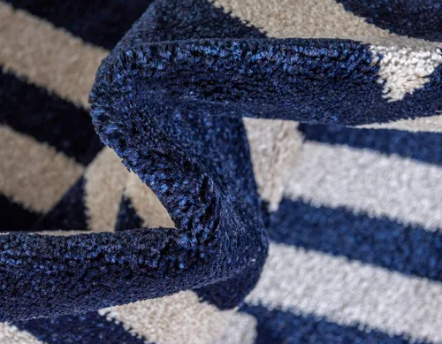 Miniatura 7 de Unique Loom Trellis Collection - Alfombra geométrica moderna azul marino (9 pies x 12 pies)