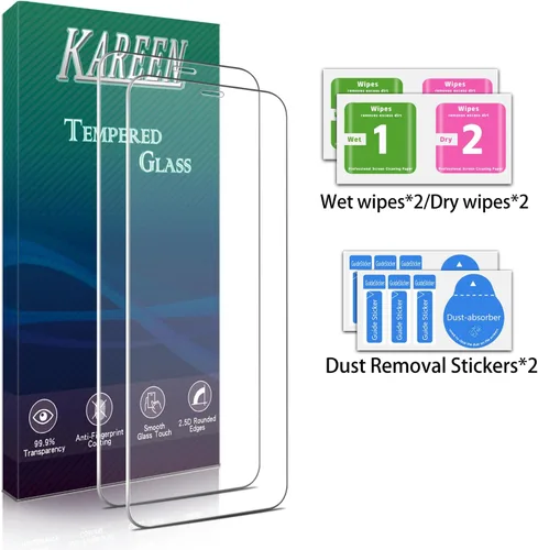 Miniatura 6 de KAREEN Paquete de 2 protectores de pantalla de privacidad para iPhone 11 Pro, XS, X de 5.8 pulgadas, película de vidrio templado antiespía privada