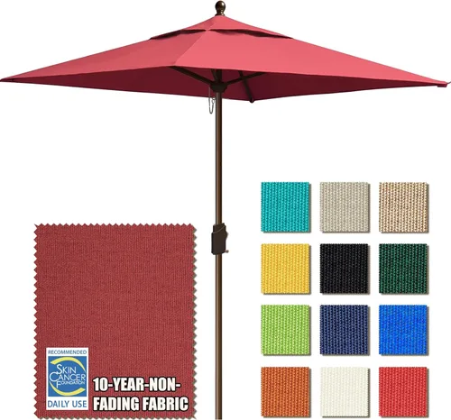 Miniatura 27 de EliteShade USA Sombrilla de Mercado de 9 Pies con Garantía de 10 Años Sin Decoloración, Sombrilla de Patio, Sombrilla de Mesa para Exteriores