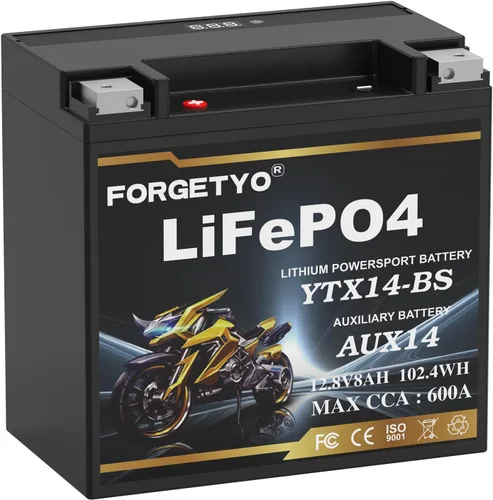 Miniatura 12 de Litio YTX20L-BS, batería de motocicleta LiFePO4 de 700A, 12V 10AH para ATV, UTV, moto de agua, vehículo de 4 ruedas, moto de nieve, embarcación