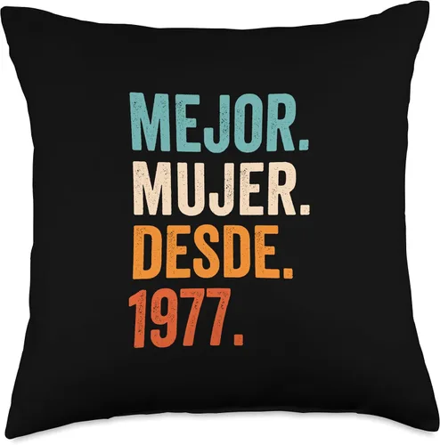 Miniatura 4 de 46th wedding anniversary gifts for her Mejor Mujer Desde 1977 46 aniversario de boda, almohada, 16 x 16, multicolor