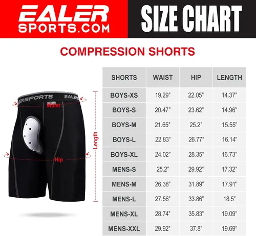 Miniatura 5 de EALER HCP - Pantalones de hockey de compresión con copa atlética y pestañas para calcetines, tenis de hockey para hombres y niños, adultos y jóvenes