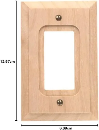Miniatura 4 de Amerelle Baker Single Rocker Placa de pared de madera sin terminar