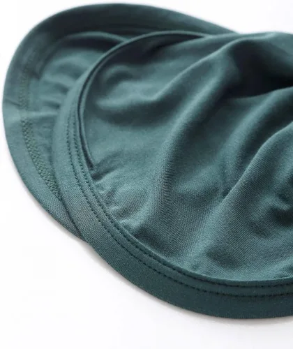 Miniatura 5 de Conjunto de gorro anudado para bebés recién nacidos, de viscosa de bambú, suave, con mitones