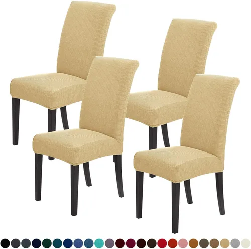 Miniatura 84 de Joccun Fundas para Sillas de Comedor Juego de 2, Fundas Elásticas para Sillas de Comedor Fundas para Sillas de Comedor Protector de Asiento, Funda