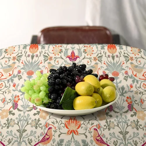 Miniatura 339 de Mantel Floral Retro de Pájaros, Diseño Original Bohemio William Morris Estampado Cubierta de Mesa para Hogar Picnic Fiesta Comedor Cocina William