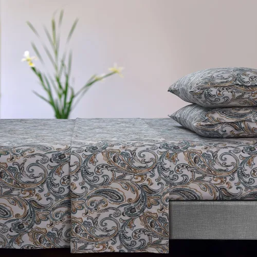 Miniatura 13 de Tribeca Living Sábanas de franela de algodón portugués tamaño King – Juego de sábanas de bolsillo profundo de 170 GSM para colchones de hasta 21 Ava
