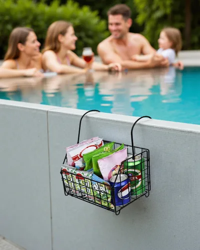 Miniatura 7 de Organizador de Ducha Colgante Grande a Prueba de Óxido, Cesta Organizadora de Ducha Colgante de Acero Inoxidable 304 para Baño y Bañera, Estante