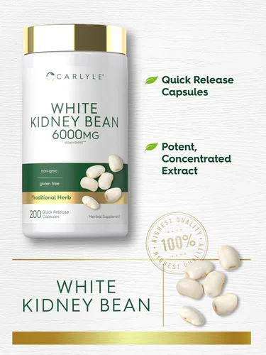 Miniatura 4 de Carlyle Frijol blanco 200 unidades Extracto sin OMG y sin gluten