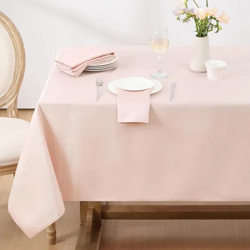 Miniatura 11 de Softalker - Mantel jacquard rectangular, diseño en espiral, resistente al agua y a las manchas, antiarrugas, tela de mesa pesada y libre de arrugas