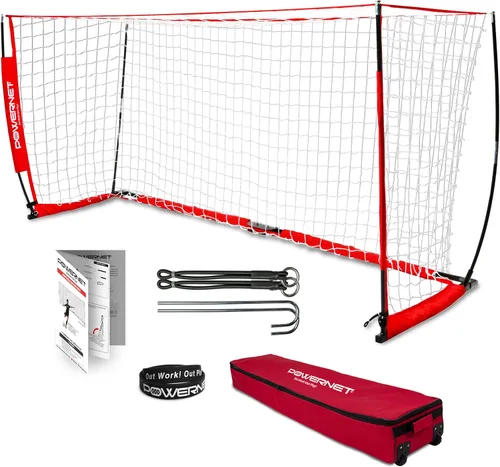 Miniatura 8 de PowerNet Soccer Goal for Backyard, 3Mx2M / 6x4 / 8x4 / 12x6 / 14x7 /18.5x6.5 / 21x7 / 24 x 8 Portable Soccer Net, Sports & Outdoors Training