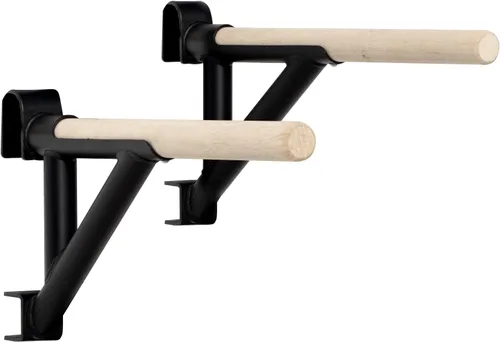 Miniatura 7 de Swedish Ladder Dip Bar Attachment, Fits TS003A Ladder, Wood Stall Bar for School, Physical Therapy and Gymnastics, Multi-grip