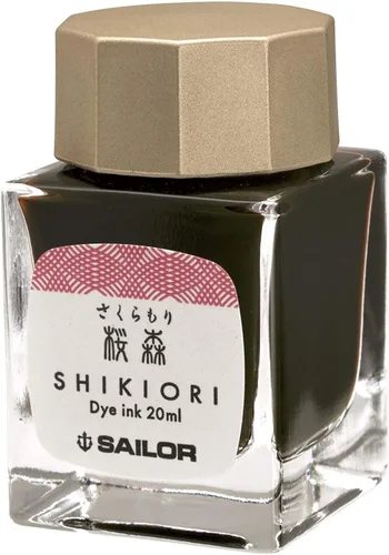 Pluma estilográfica Sailor, tinta embotellada, Shiki-Okinori 13-1008-212 Sakuramori (Tipo Rosa)