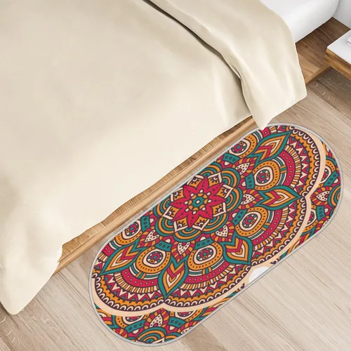 Miniatura 10 de cfpolar Alfombras de baño antideslizantes de girasoles blancos con margaritas blancas, tapete de baño de microfibra absorbente, lavable a máquina