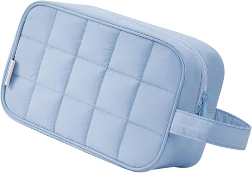 Miniatura 26 de Narwey Neceser de viaje para mujer, kit de viaje Dopp para hombre, bolsa de viaje para artículos de tocador, bolsa de cosméticos, bolsa de A-Negro