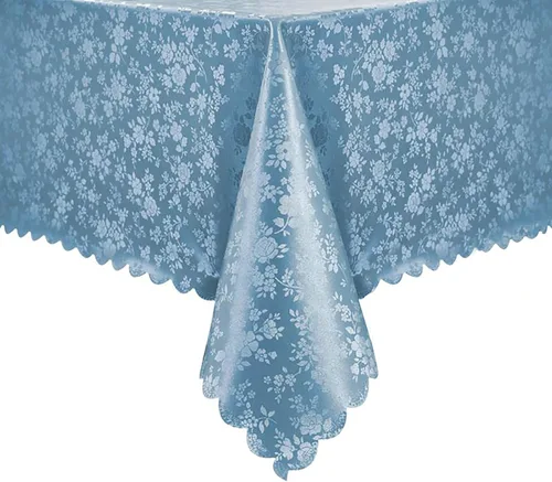 Miniatura 22 de Romanstile Mantel de poliuretano resistente a las manchas y a las arrugas, mantel para comedor/fiesta/camping interior y exterior, lavable, de Flor