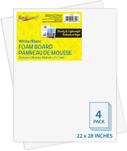 Miniatura 8 de Royal Brites Tablero de espuma blanca de alta calidad de 30 x 40 pulgadas, resistente y ligero, tablero de 3/16 pulgadas de grosor para arte, Blanco