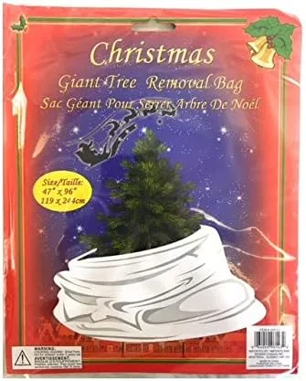 Bolsa de remoción de árbol de Navidad de 8 pies - 46.9 x 96.1 in - para árboles de hasta 8 pies (47" x 96")