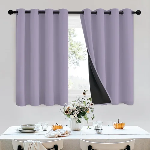 Miniatura 136 de SimpleHome - Cortinas opacas 100% para recámara, cortinas de ventana con ojales beige, con aislamiento térmico, cortinas de oscurecimiento