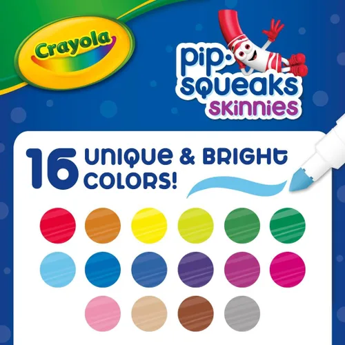 Miniatura 3 de Crayola Marcadores lavables Pip-Squeaks Skinnies, 16