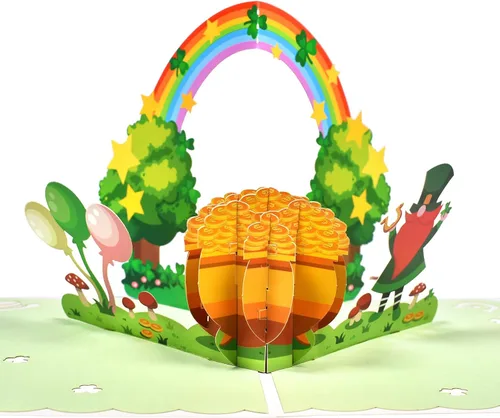 Miniatura 9 de GREETING ART Paquete de 2 tarjetas del día de San Patricio para inspiración, tarjetas de agradecimiento a los empleados, tarjeta de feliz día de San