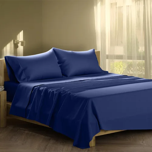 Miniatura 12 de XOOX Linen Juego de Sábanas de Algodón 100% Twin - Sábanas de Algodón de 500 Thread Count Tamaño Twin, Extra Suaves, Tejido Satén, Sábanas