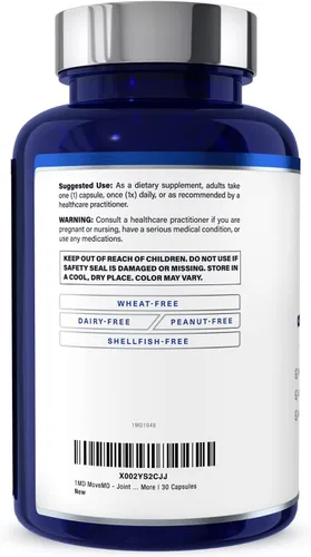 Miniatura 8 de 1MD Nutrition MoveMD - Suplemento de salud para molestias y apoyo articulares. Nuestras píldoras de colágeno están hábilmente formuladas