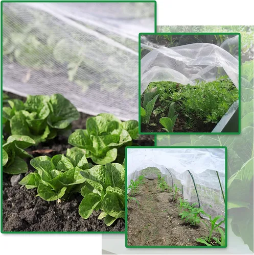 Miniatura 3 de SnugNiture Paquete de 3 redes de jardín de 8 x 24 pies, cubiertas de malla ultra fina para plantas, barrera de red de pájaros blancos, cubierta