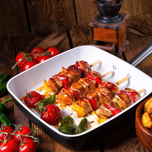 Miniatura 6 de Brochetas de bambú de 9 cm 100 piezas, palillos de dientes anchos y planos de madera de bambú para cóctel, malvaviscos, frutas, parrilla, bebidas