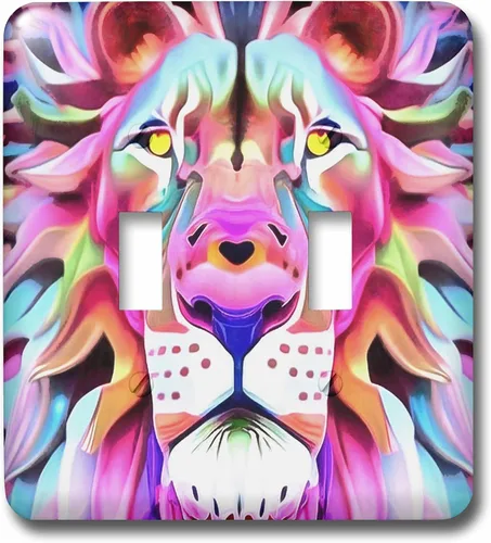 Miniatura 3 de 3dRose An Unreal Dreamlike Lion Fantasy Art 2 plug outlet cover