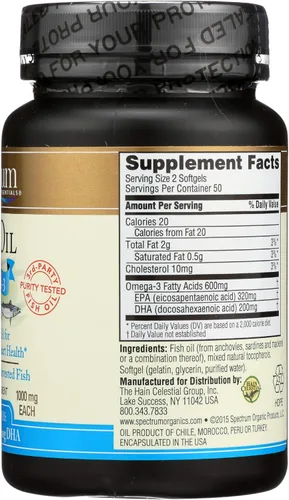 Miniatura 6 de Spectrum Essentials Softgels, aceite de pescado Omega-3, 1000 mg, 100