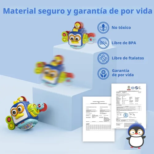 Miniatura 5 de OSIMILY Juguetes para niños de 1 año, juguetes Montessori de cubo ocupado para niños de 1 año en adelante, juguetes sensoriales para niños de 1 a 3