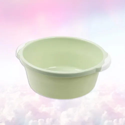 Miniatura 4 de Cubo de pie de remojo bañera de 2 piezas tamaño lavabo de pie de plástico verde baño lavado hogar medio simple bañera de remojo
