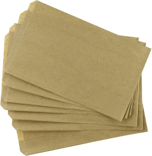 Miniatura 6 de N'ice Packaging 200 bolsas de papel plano de estraza buenas para dulces, galletas, regalo pequeño, manualidades, recuerdos de fiesta, sándwich