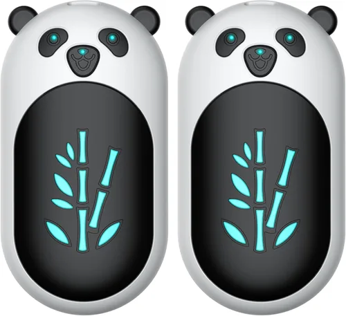 Calentadores de manos recargables, paquete de 2, calentador de manos eléctrico de 6000 mAh, reutilizable, 20 horas de calentamiento de bolsillo,