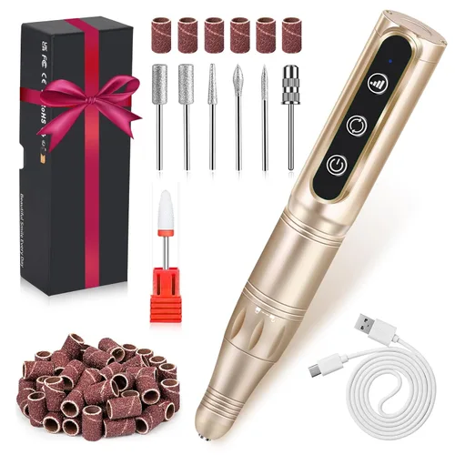 Taladro de uñas inalámbrico profesional E Filer para uñas 32000RPM Kit de taladro de uñas eléctrico profesional taladro de uñas inalámbrico
