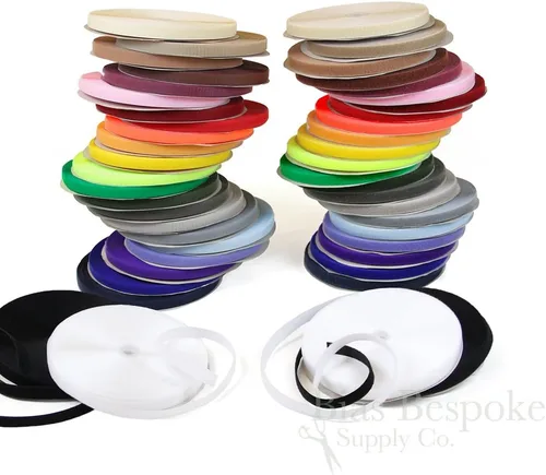 Miniatura 2 de Rollos de cinta de fijación con gancho y bucle para coser de 5/8 pulgadas de ancho, color verde césped Astro (neón)