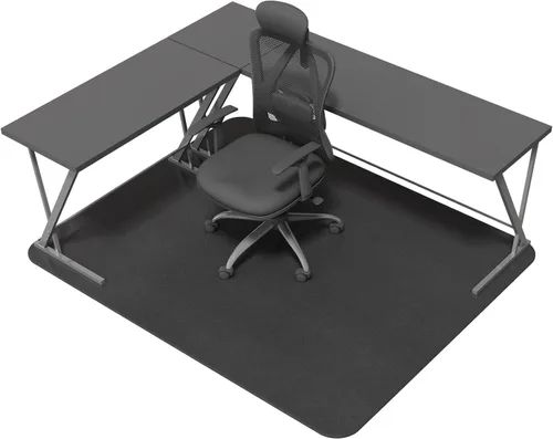 Tapete para silla de oficina para suelos duros, antideslizante, resistente para debajo del escritorio, para suelos de madera dura, 30 x 55 pulgadas,