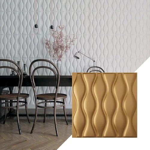 Miniatura 38 de Ekena Millwork WP20X20AIWH 19 5/8 pulgadas de ancho x 19 5/8 pulgadas de alto Ariel EnduraWall Decorativo 3D Panel de pared cubre 2.67 pies cuadrados