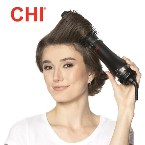 Miniatura 4 de CHI Cepillo redondo 3 en 1 para secado de pelo, cepillo secador de pelo para cabello liso y sin encrespamiento, 3 cabezales de cepillo