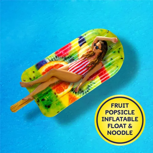 Miniatura 4 de Flotador de paletas de frutas y fideos – Tubo flotante de piscina, balsas inflables para niños y adultos – Flotador grande para natación en la playa